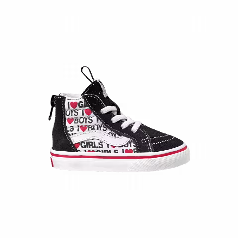 Vans Sk8-Hi Zip Toddler 'I Heart Print'