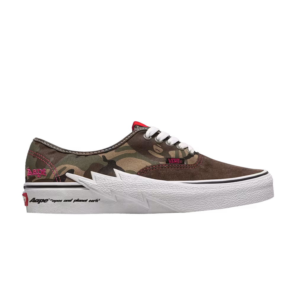 AAPE x Vans Authentic Bolt - Green Camo
