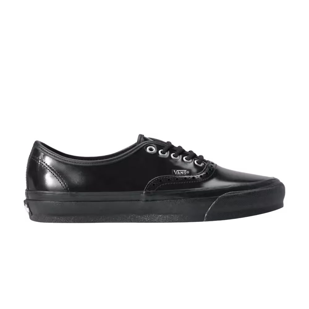 Vans Authentic 44 Siped Vibram Gloss Leather Brogue Black