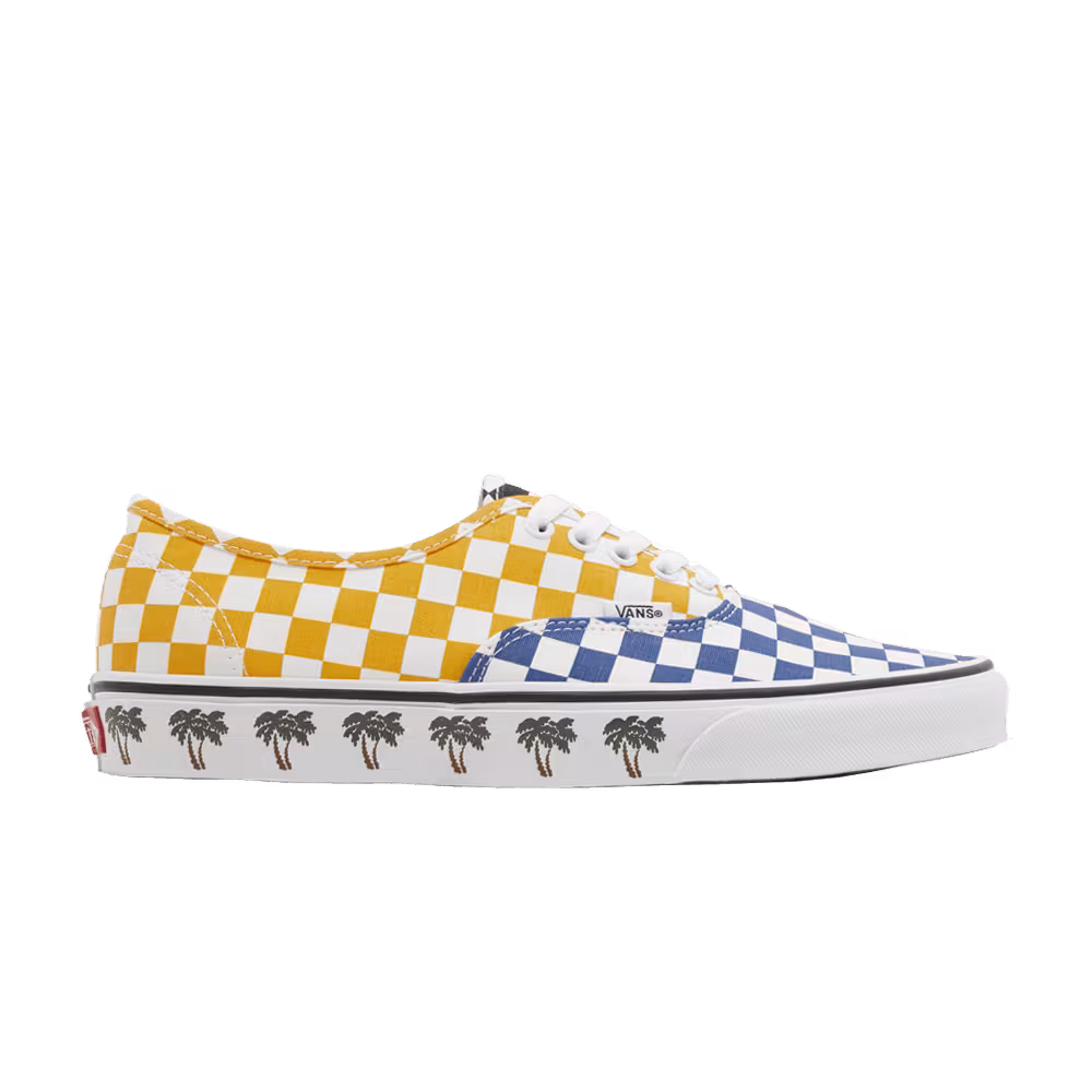 Vans Authentic Sidewall Palm Tree Checkerboard