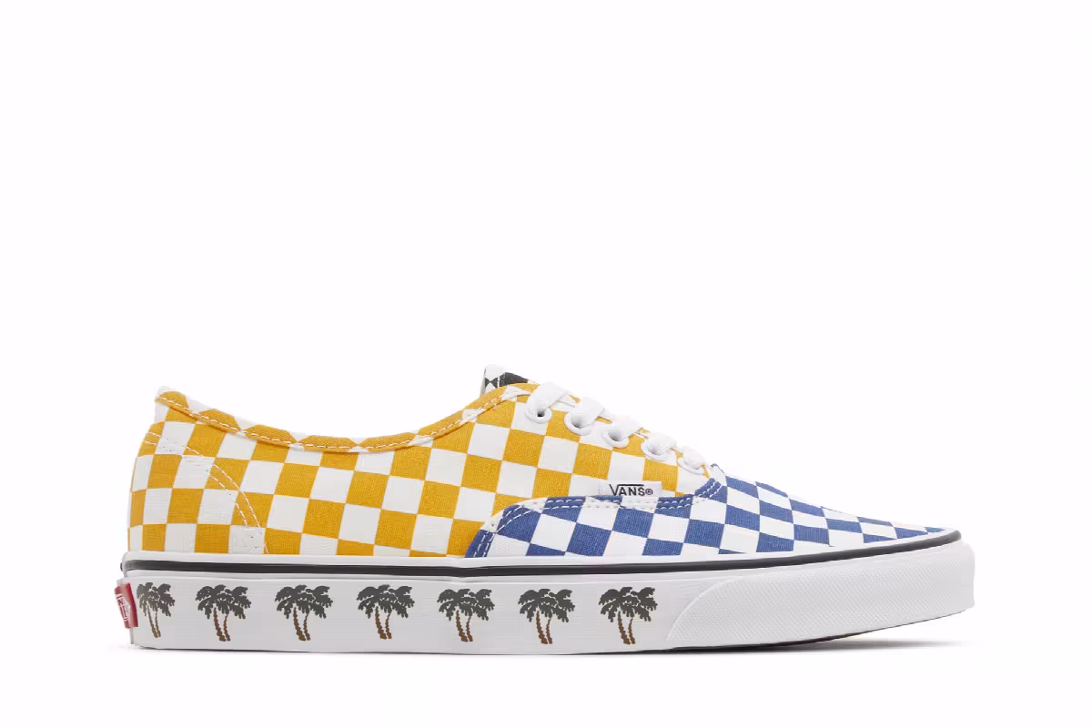 Vans Authentic Sidewall Palm Tree Checkerboard, view 2