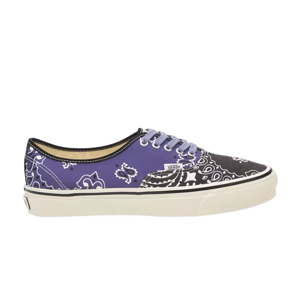 Vans Authentic 44 LX Black Purple Bandana