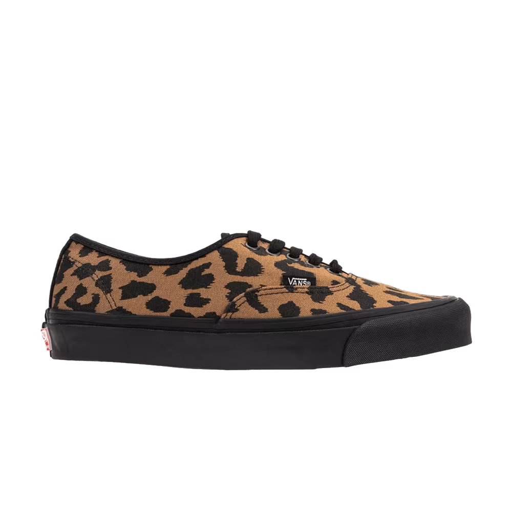 Vans Authentic LX Canvas Suede Leopard Black