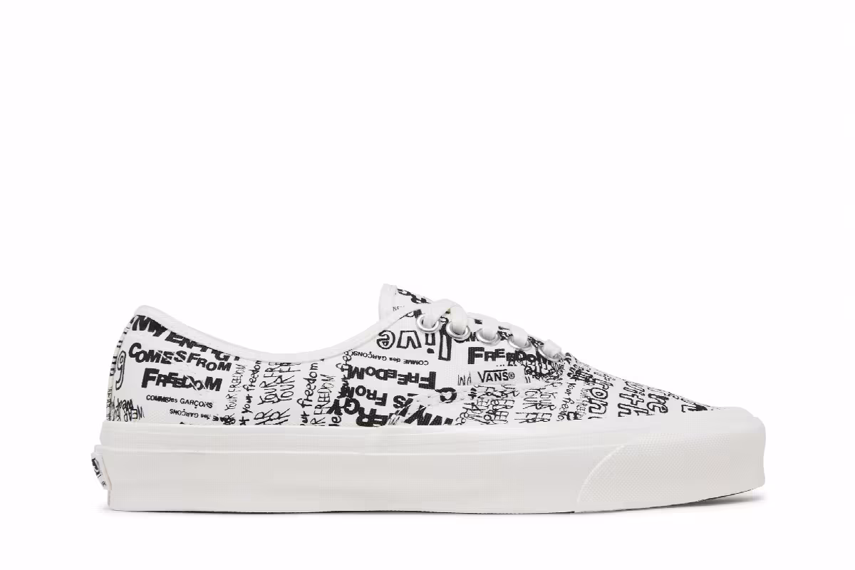 Comme des Garçons x Vans OG Authentic LX Graffiti, view 2