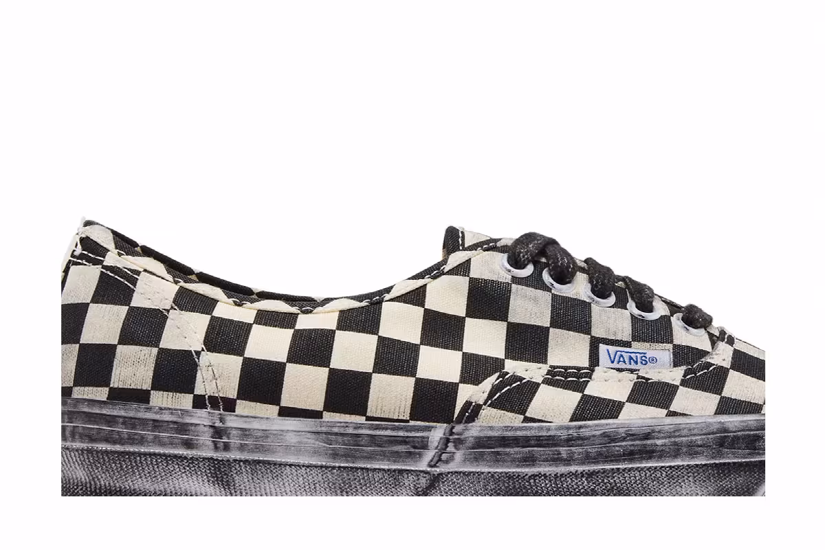 Vans OG Authentic LX Stressed - Black Checkerboard, view 3