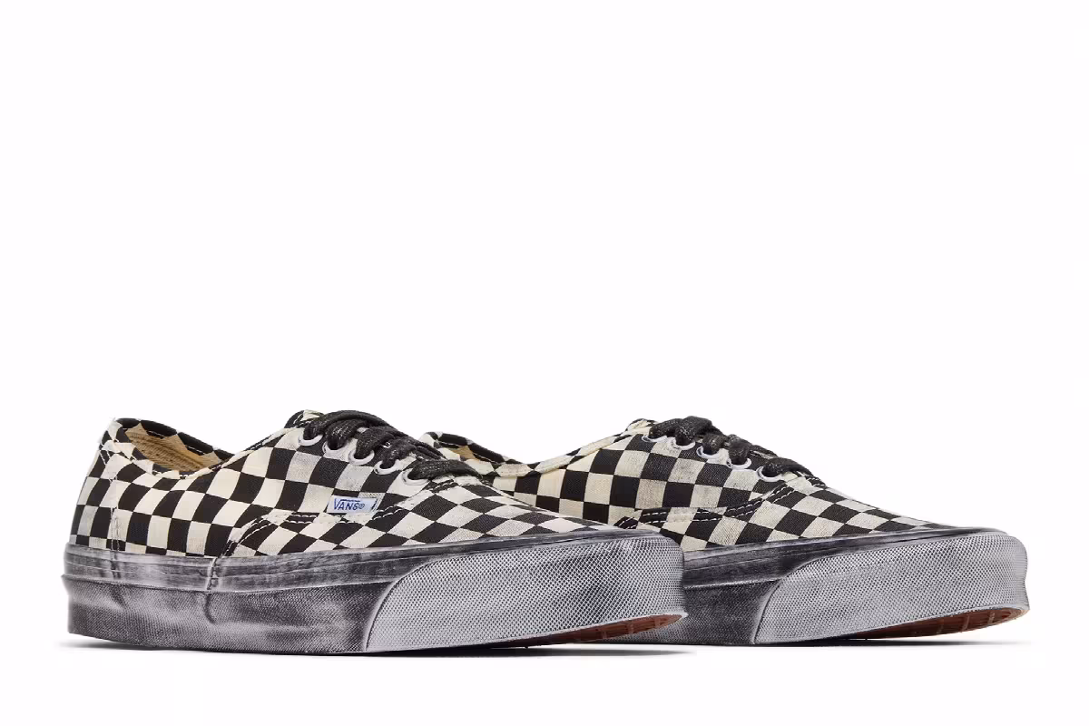 Vans OG Authentic LX Stressed - Black Checkerboard, view 9