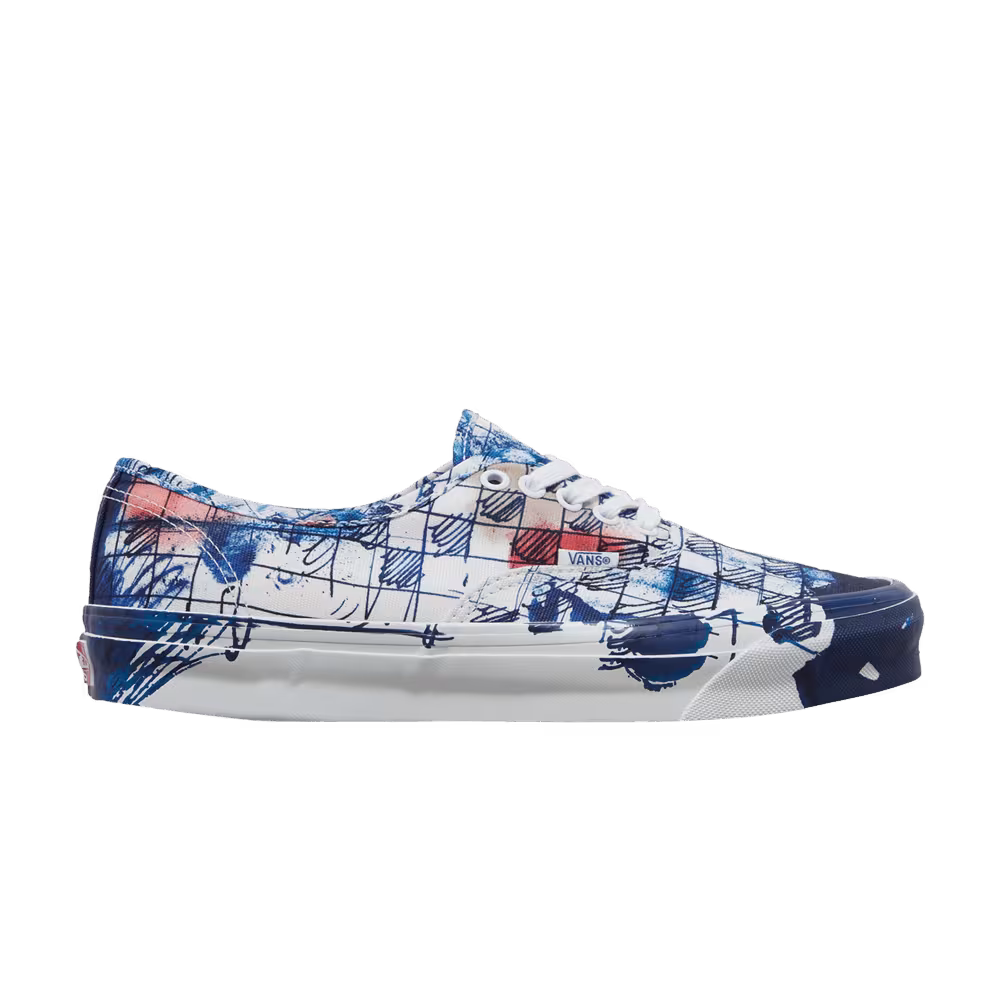 Connor Tingley x Vans OG Authentic LX Checkerboard - White Blue