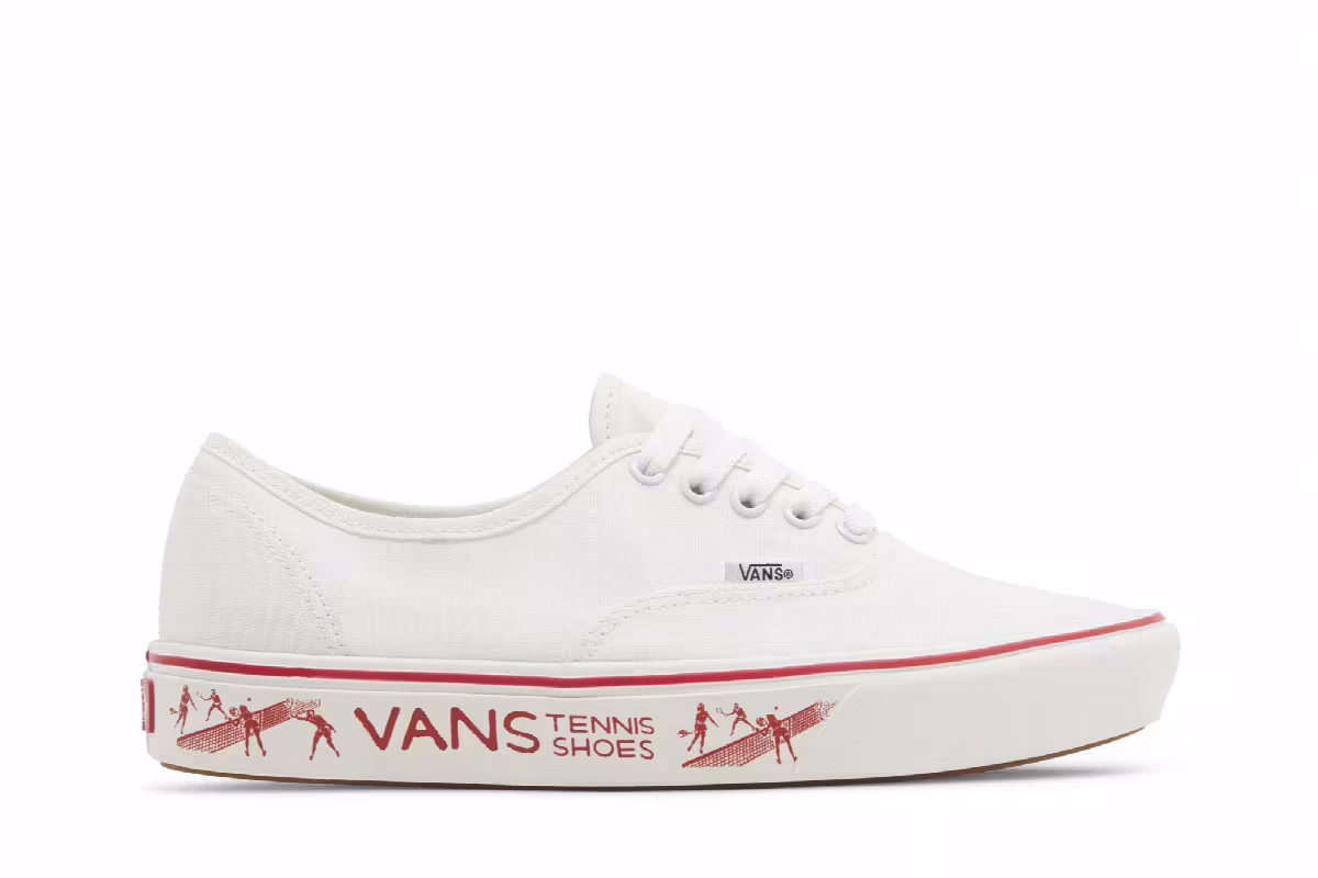 Penn x Vans ComfyCush Authentic Blanc De Blanc Red, view 2