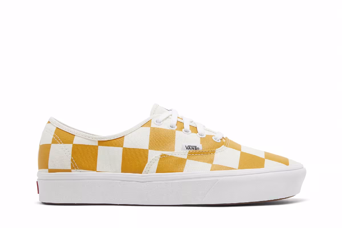 Vans ComfyCush Authentic Half Big Checker - Cadmium Yellow Blue, view 2