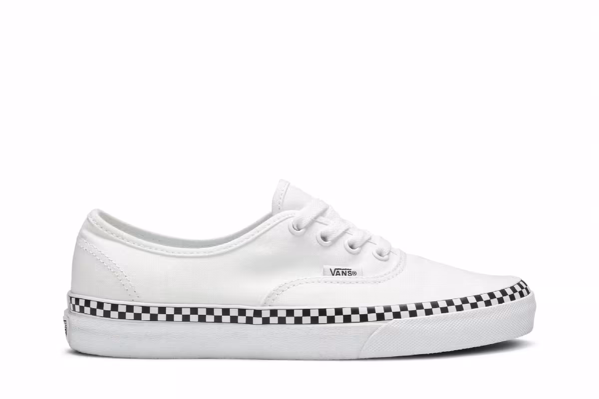 Vans Authentic Check Foxing - White, view 2