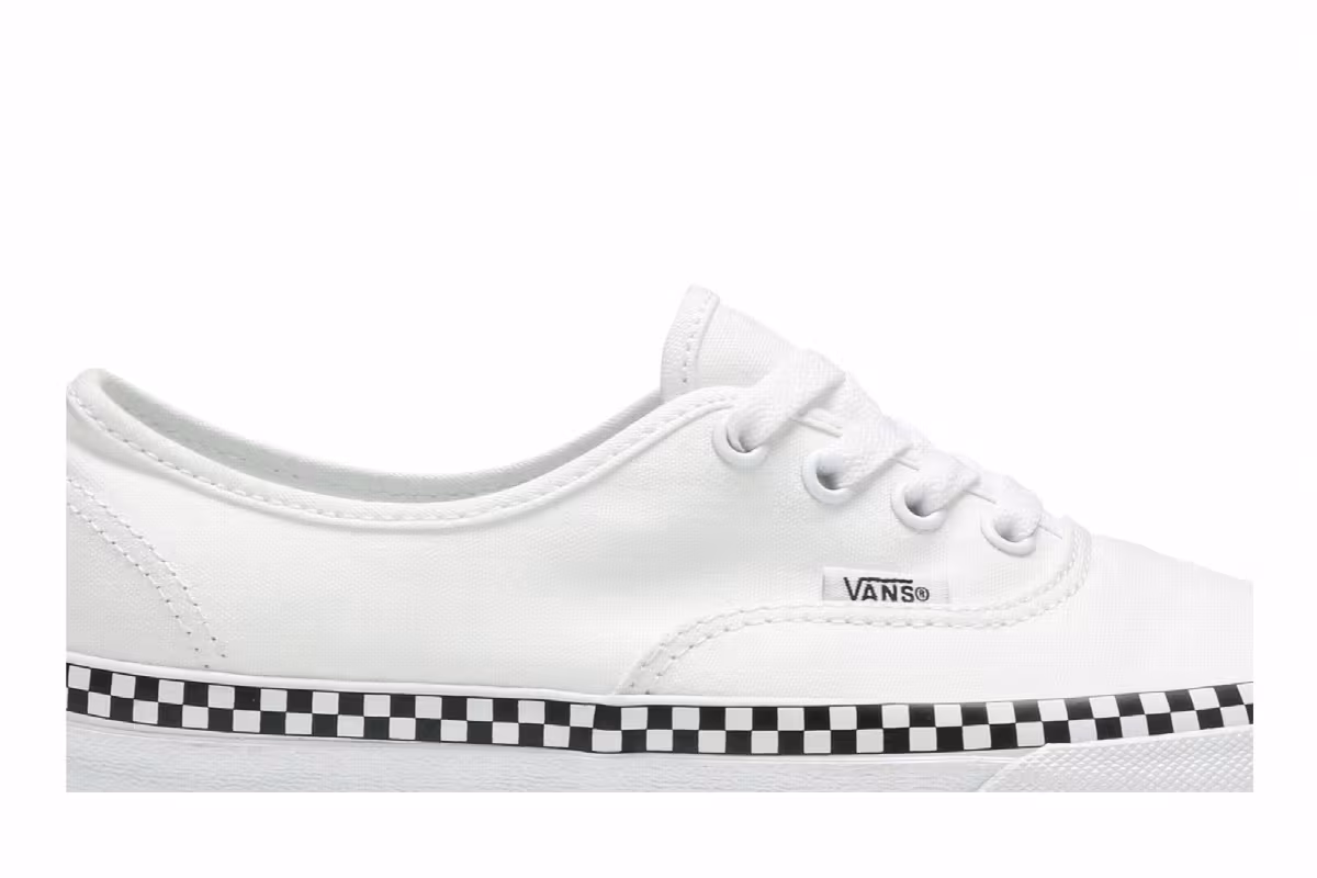 Vans Authentic Check Foxing - White, view 3