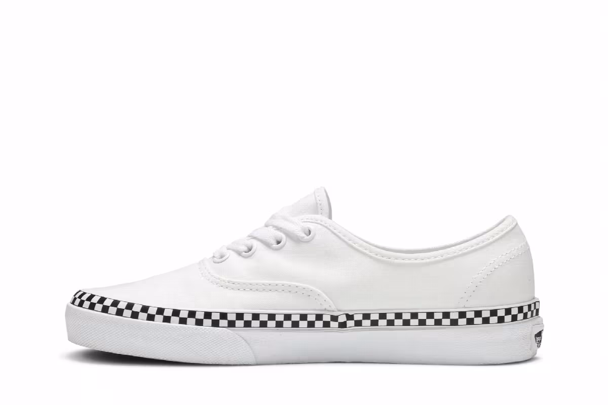 Vans Authentic Check Foxing - White, view 4
