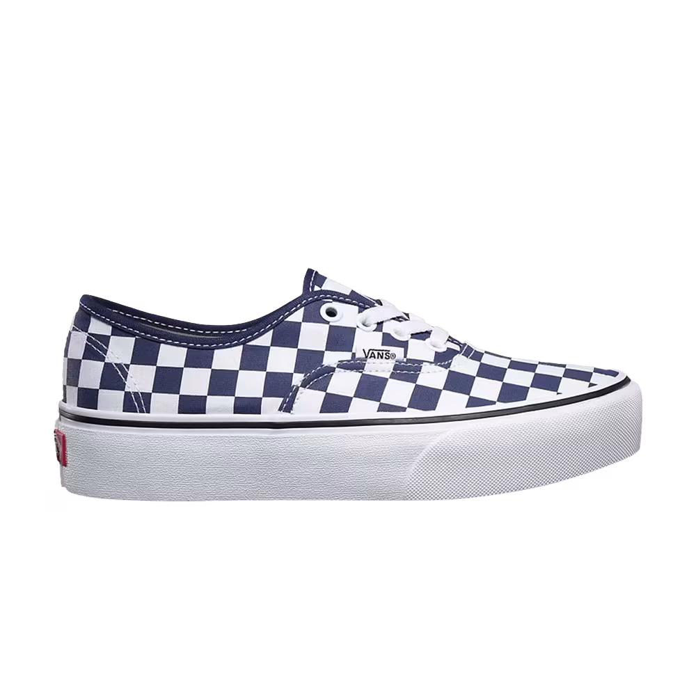 Vans Authentic Platform 2.0 Checkerboard - Medieval Blue