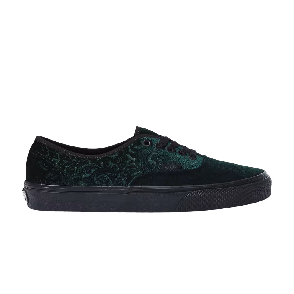 Vans Authentic Velvet - Jungle Green Black