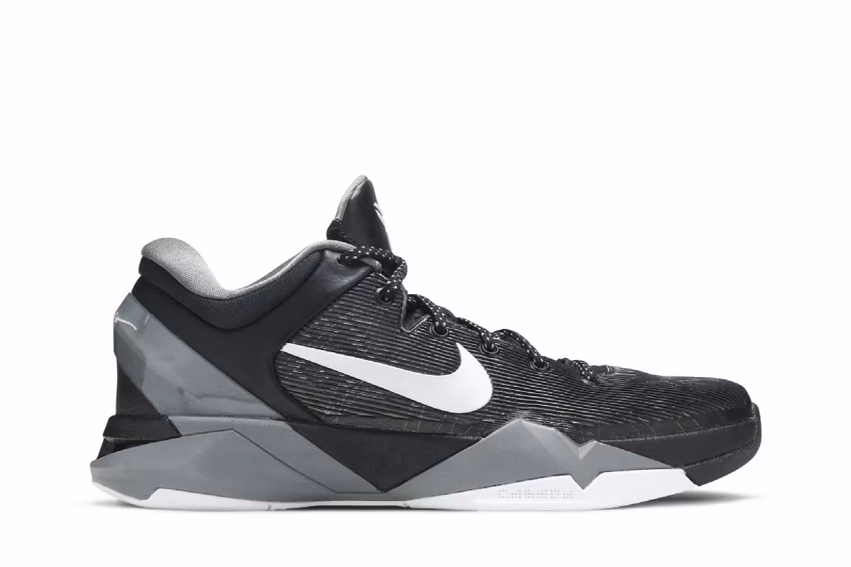 Nike Zoom Kobe 7 XDR Black Wolf Grey, view 2