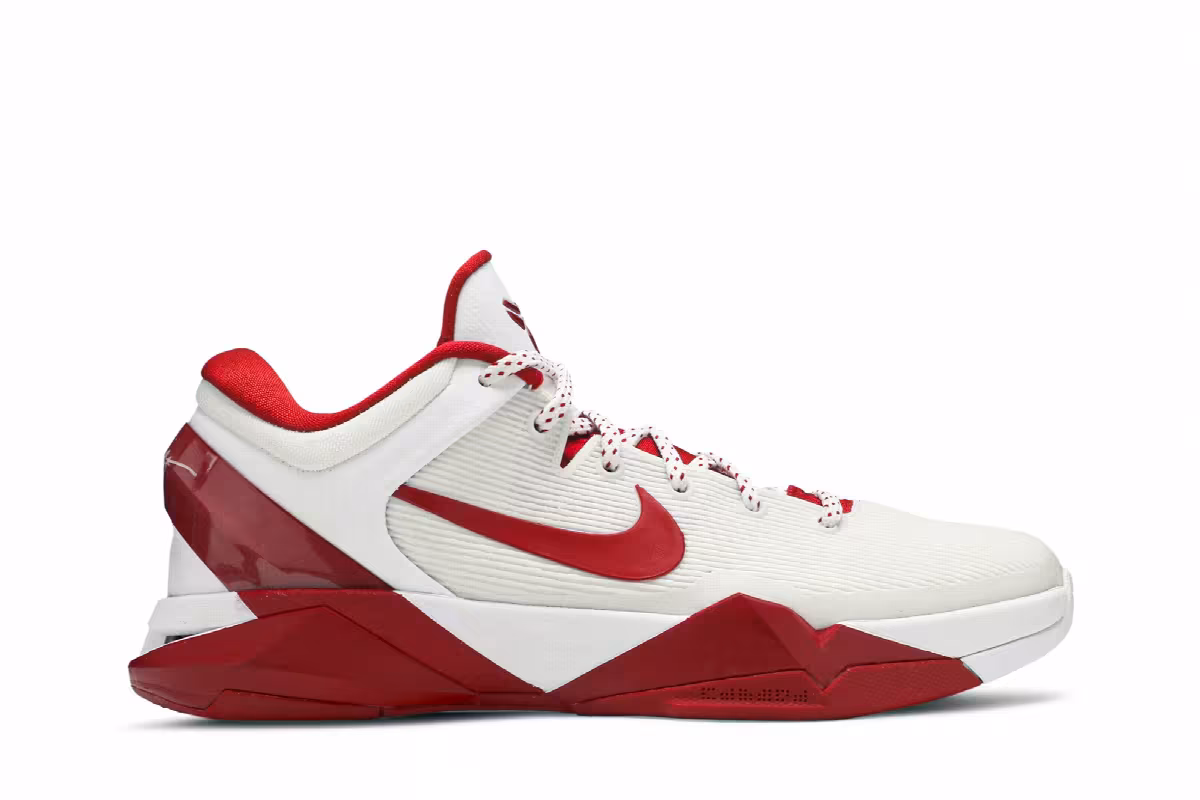 Nike Zoom Kobe 7 System TB White Gym Red, view 2