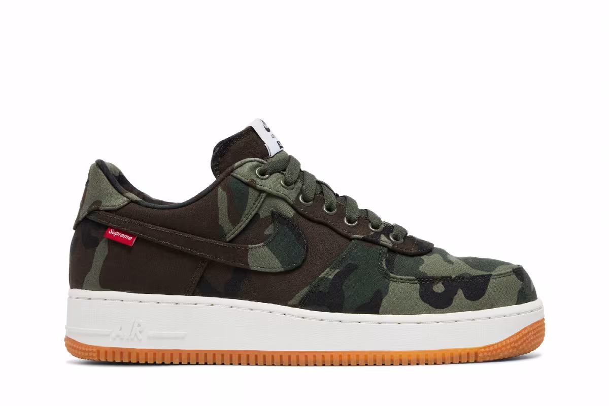 Supreme x Nike Air Force 1 Low Premium Camo, view 2