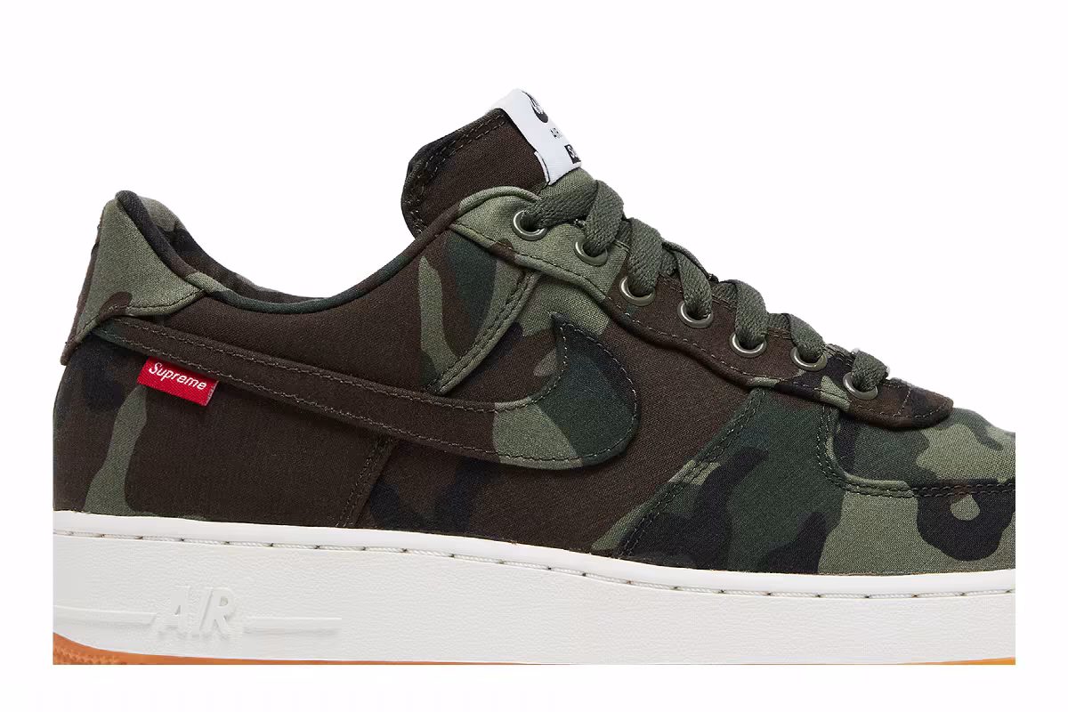 Supreme x Nike Air Force 1 Low Premium Camo, view 3