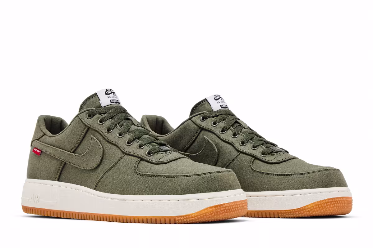 Supreme x Nike Air Force 1 Low Premium 08 NRG Cargo Khaki, view 9