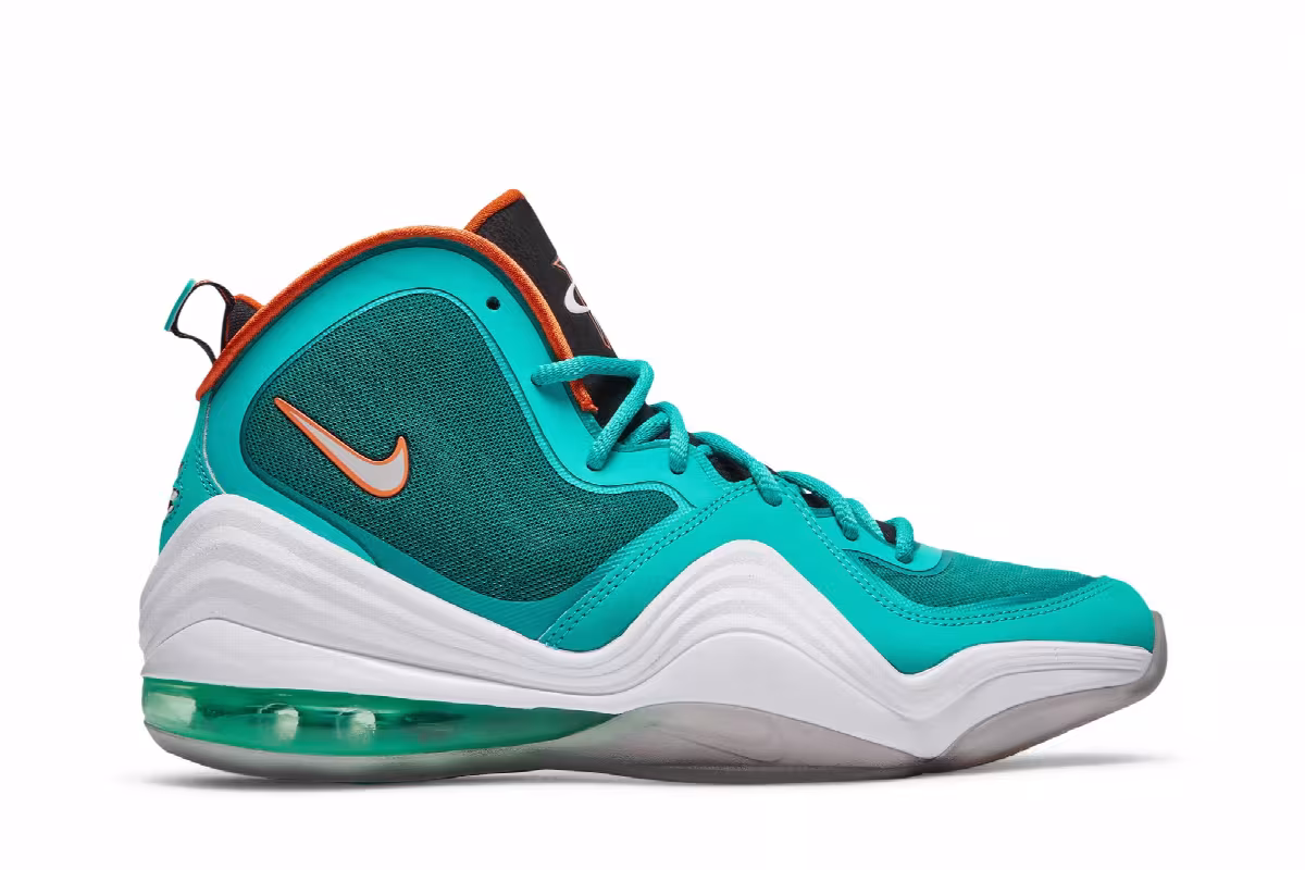 Nike Air Penny 5 Miami Dolphins, view 2