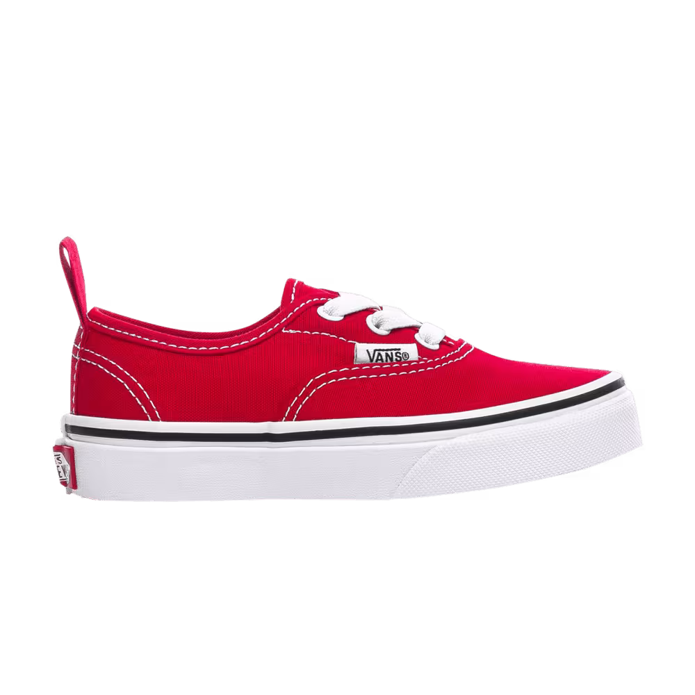 Vans Authentic Elastic Lace Little Kids Racing Red