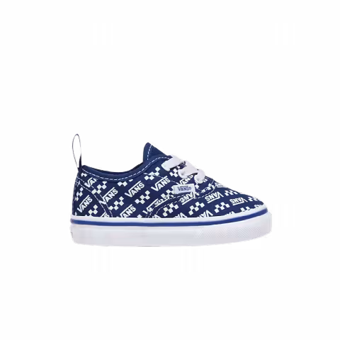 Vans Authentic Elastic Laces Toddler 'Logo Repeat - True Blue'