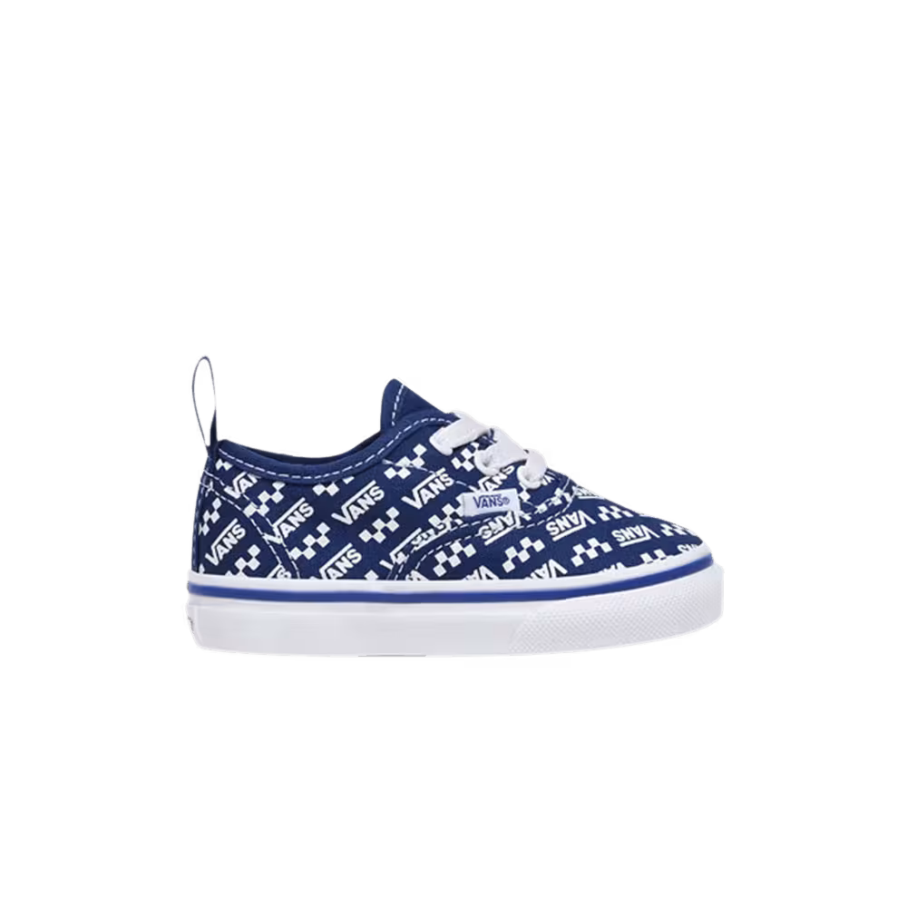 Vans Authentic Elastic Laces Toddler Logo Repeat - True Blue