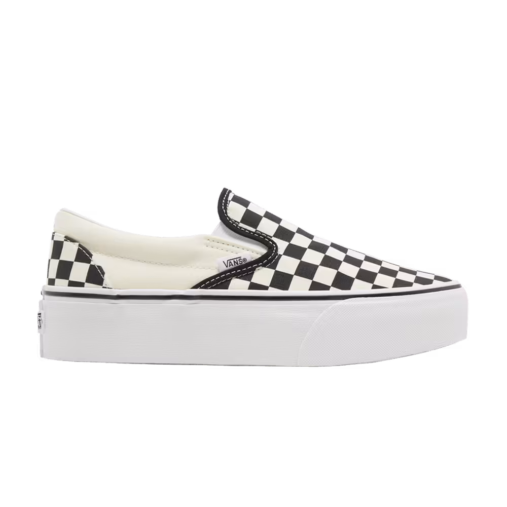 Vans Classic Slip-On Stackform Checkerboard - Black White