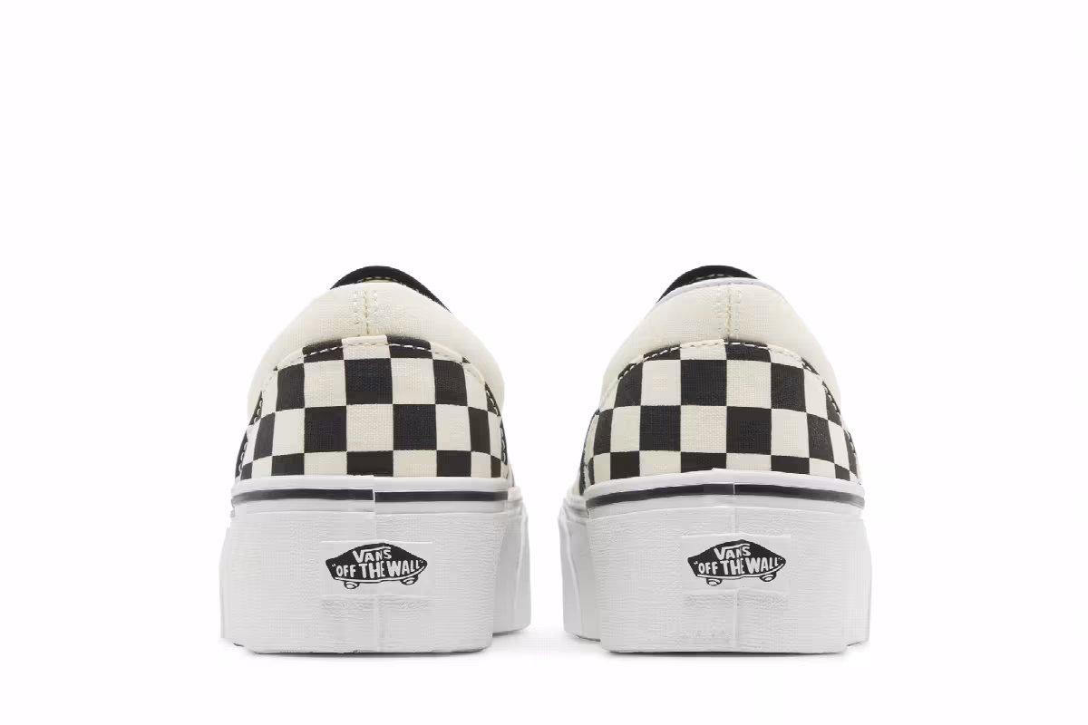 Vans Classic Slip-On Stackform Checkerboard - Black White, view 7