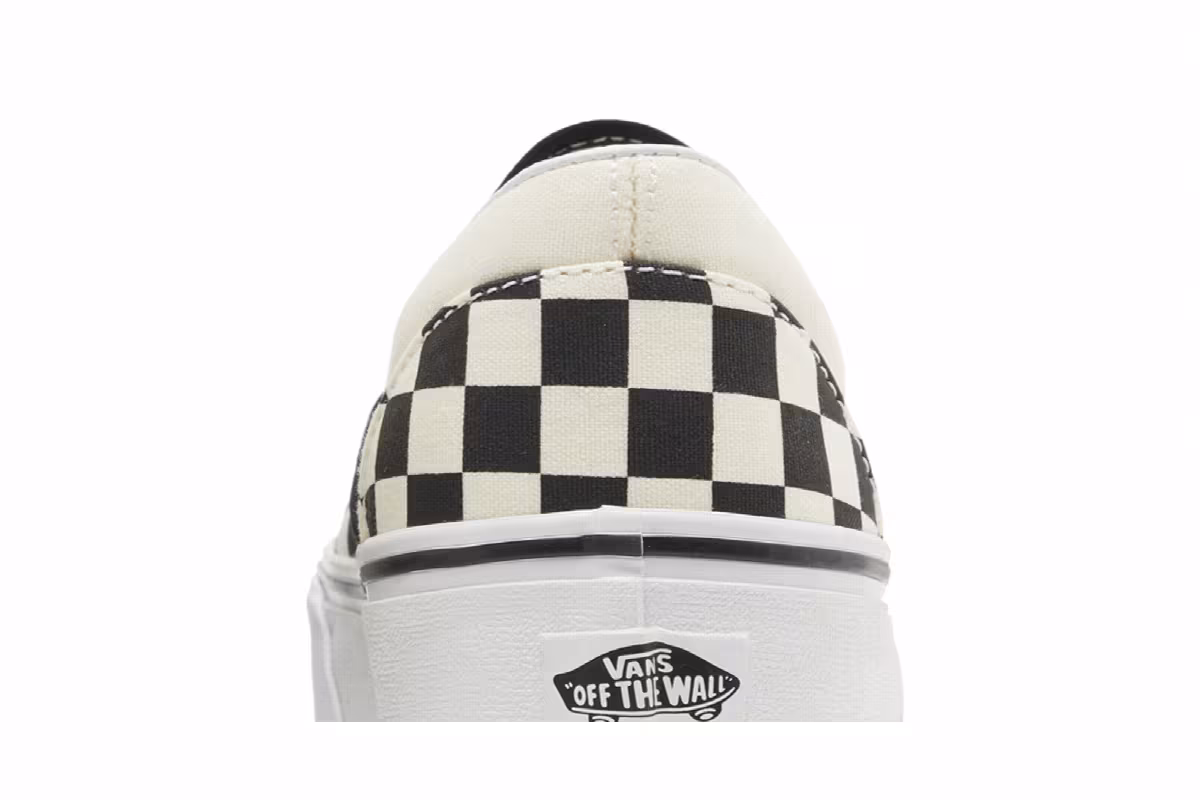 Vans Classic Slip-On Stackform Checkerboard - Black White, view 8