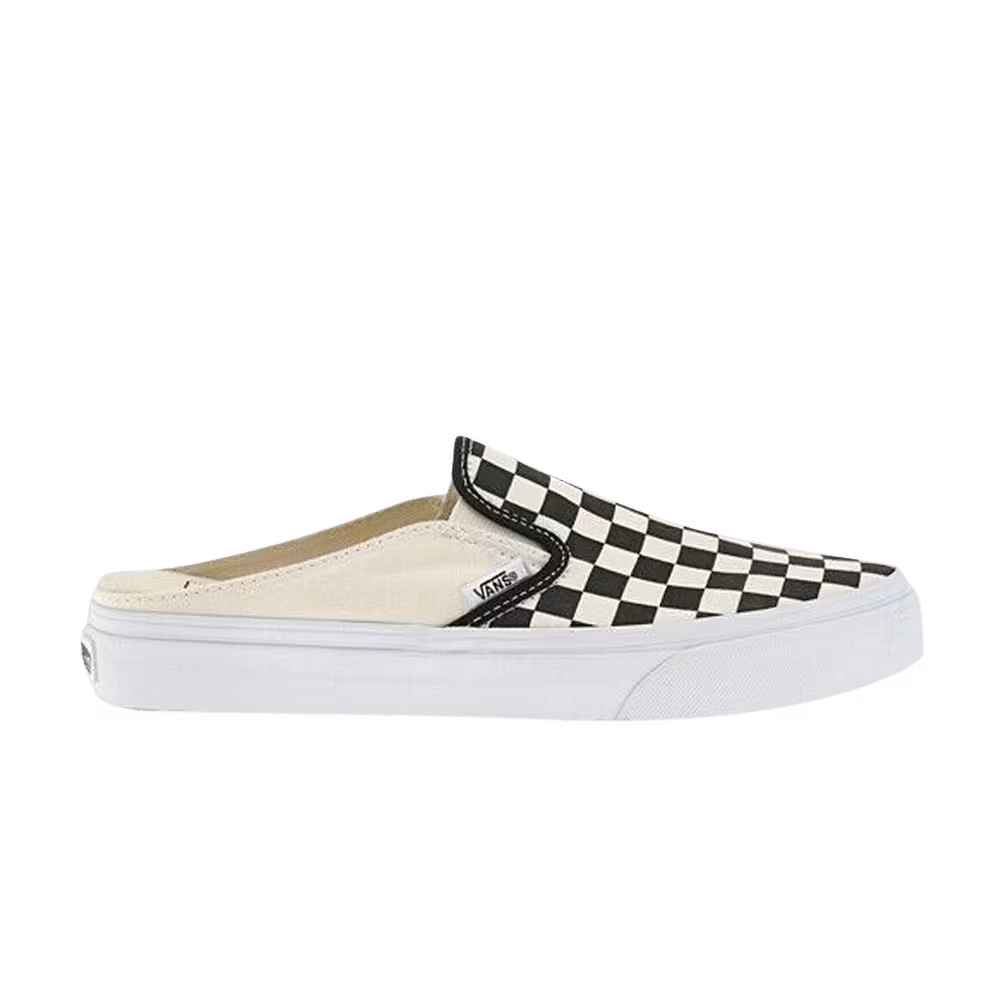 Vans Classic Slip-On Mule Checkerboard - Black