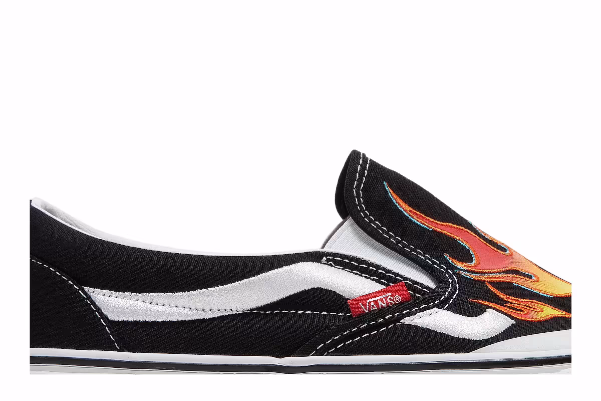 A$AP Rocky x Vans Classic Slip-On Worldwide Pack - Black Flame, view 3