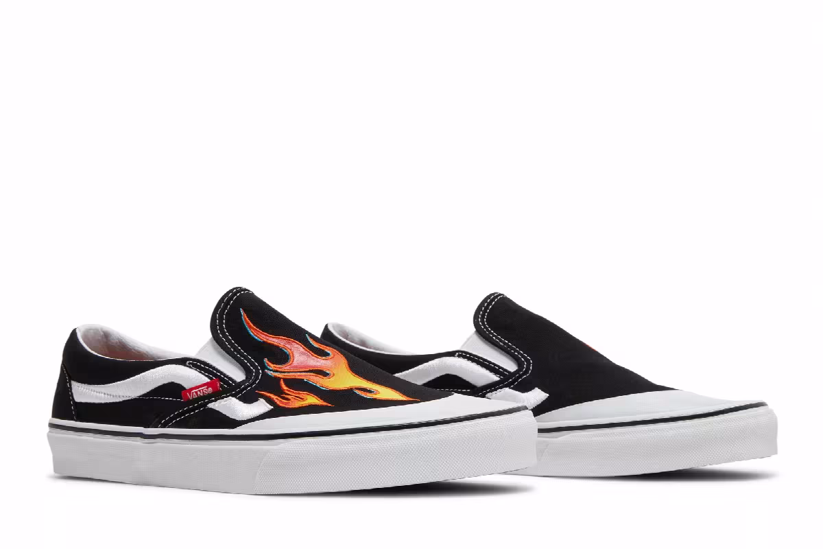 A$AP Rocky x Vans Classic Slip-On Worldwide Pack - Black Flame, view 9