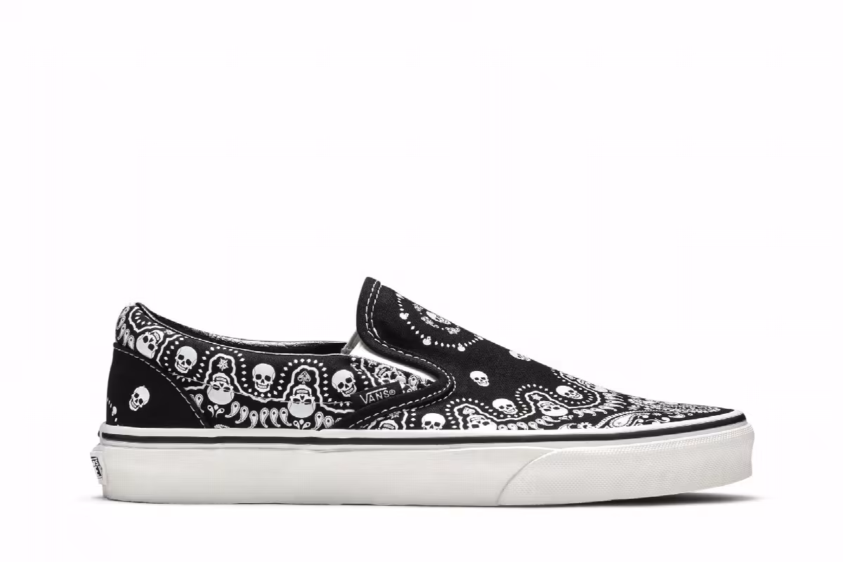 Vans Classic Slip-On Bandana - Black, view 2