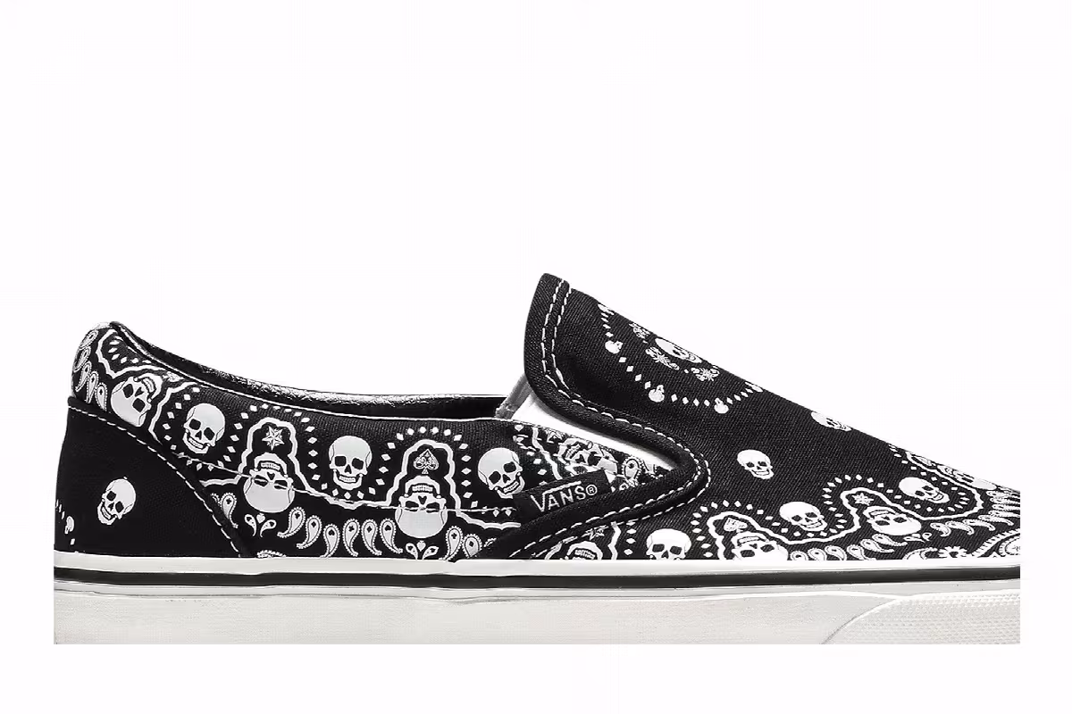 Vans Classic Slip-On Bandana - Black, view 3