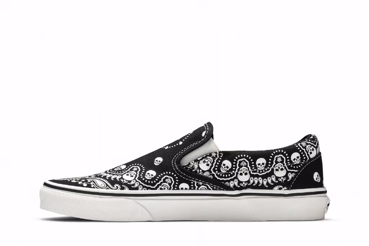 Vans Classic Slip-On Bandana - Black, view 4