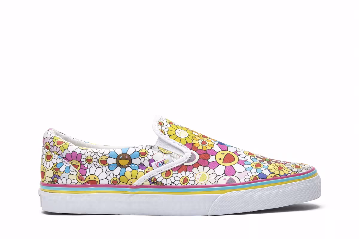 Vans Takashi Murakami Classic Slip-On LX Multi Flower, view 2
