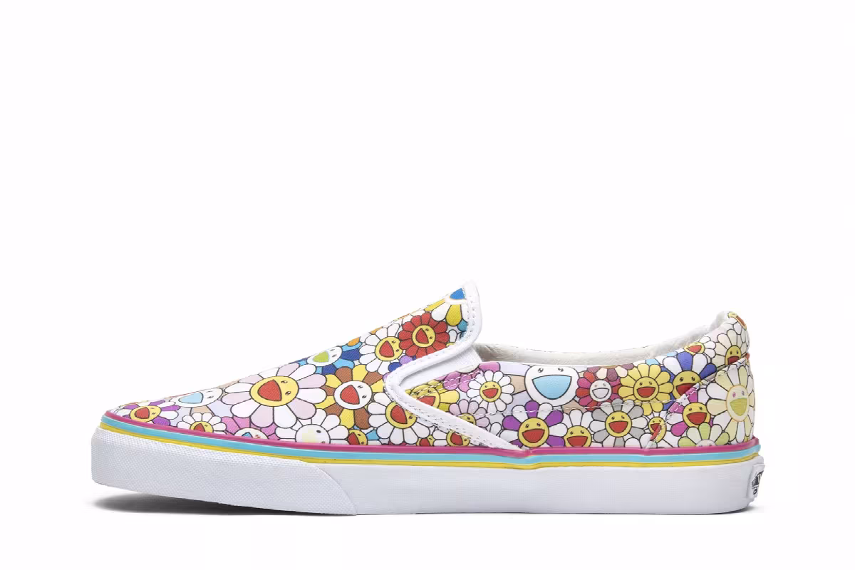Vans Takashi Murakami Classic Slip-On LX Multi Flower, view 4