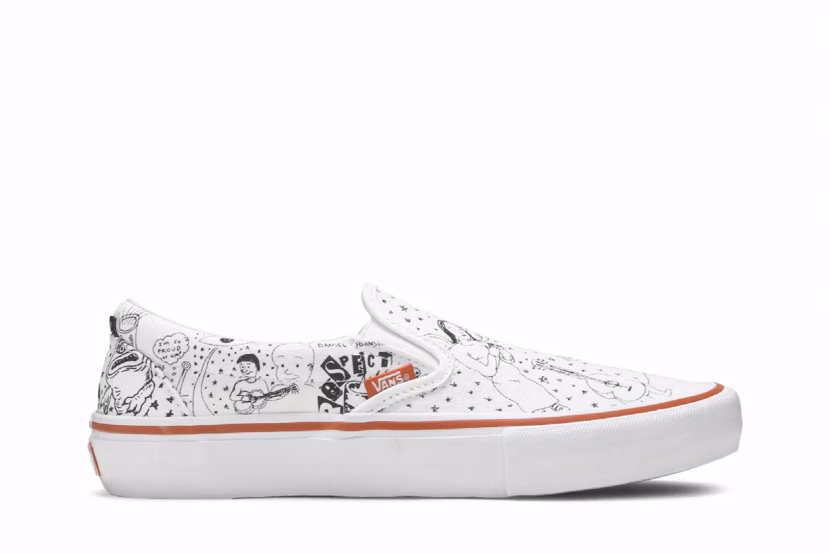 No-Comply x Daniel Johnston x Vans Slip-On Pro Doodles, view 2