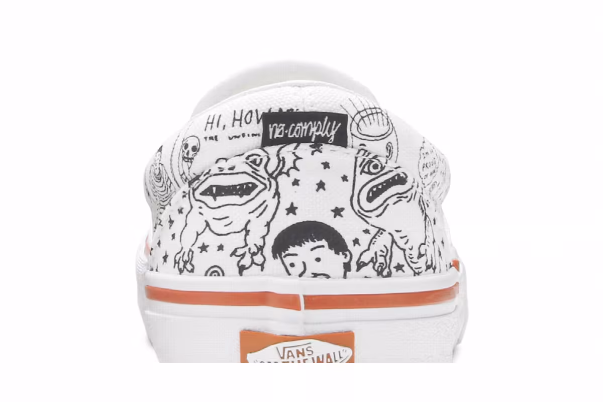 No-Comply x Daniel Johnston x Vans Slip-On Pro Doodles, view 8