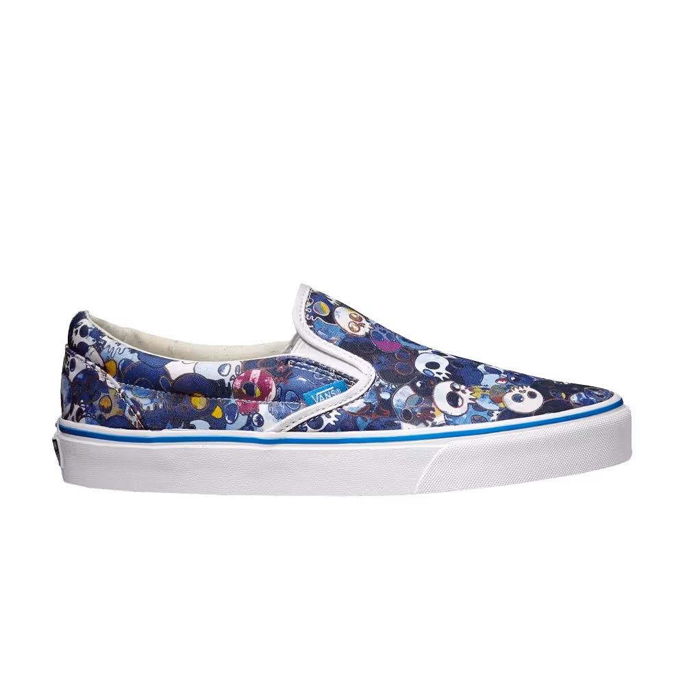 Takashi Murakami x Vans Classic Slip On LX Blue Skulls