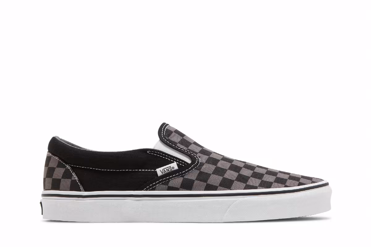 Vans Classic Slip-On Checkerboard Black Pewter, view 2