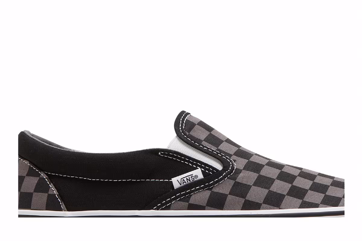 Vans Classic Slip-On Checkerboard Black Pewter, view 3