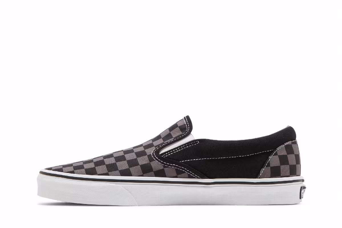 Vans Classic Slip-On Checkerboard Black Pewter, view 4
