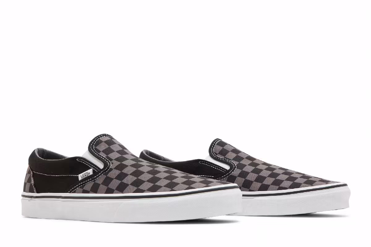Vans Classic Slip-On Checkerboard Black Pewter, view 9