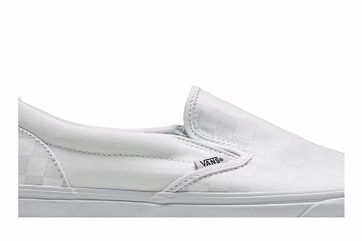Vans Classic Slip-On White Checkerboard, view 3