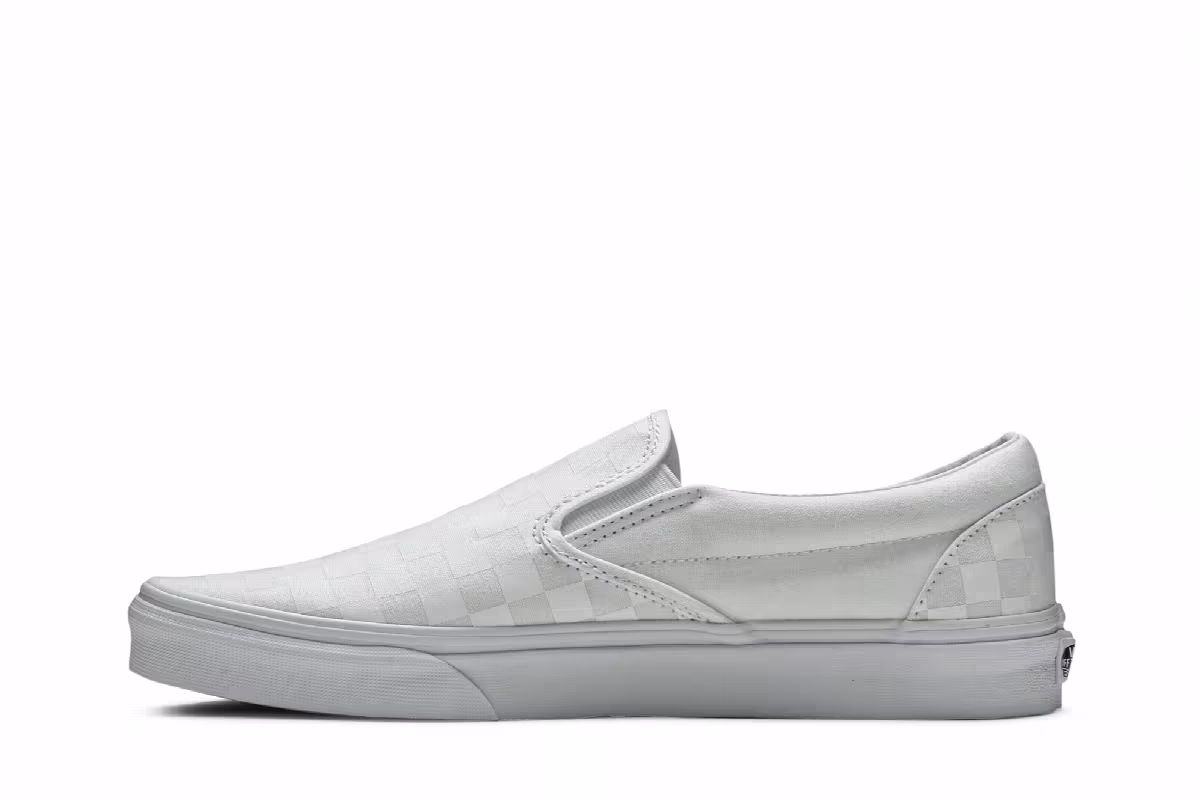 Vans Classic Slip-On White Checkerboard, view 4