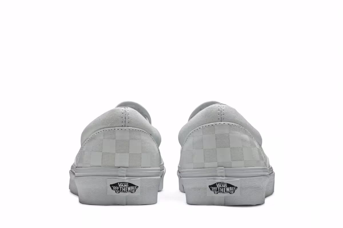 Vans Classic Slip-On White Checkerboard, view 7