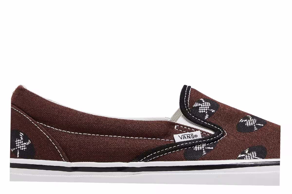 Wacko Maria x Vans OG Classic Slip-On Brown Records, view 3