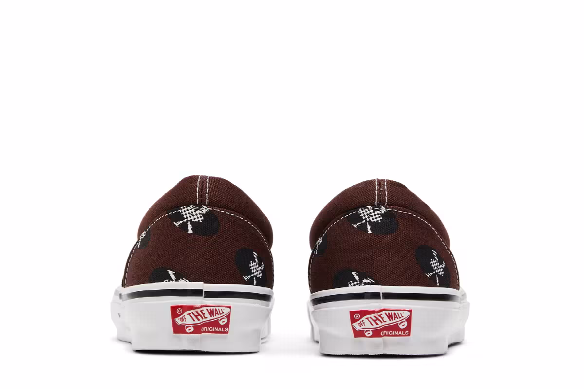Wacko Maria x Vans OG Classic Slip-On Brown Records, view 7